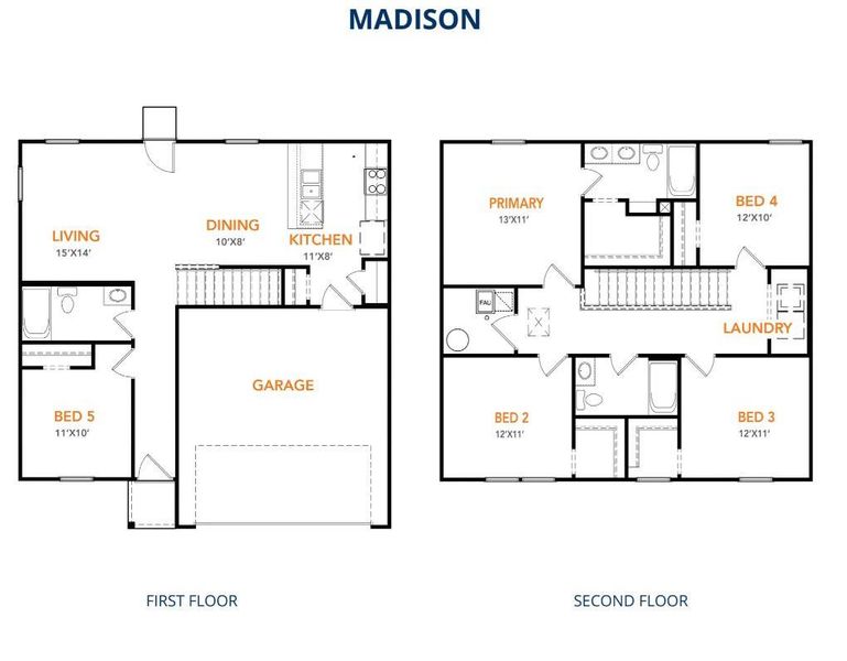 2D floor plan layout of this home in Stoney Ridge, Hudson, TX (Image 3). 2D floor plan layout of this home in Stoney Ridge, Hudson, TX (Image 3).