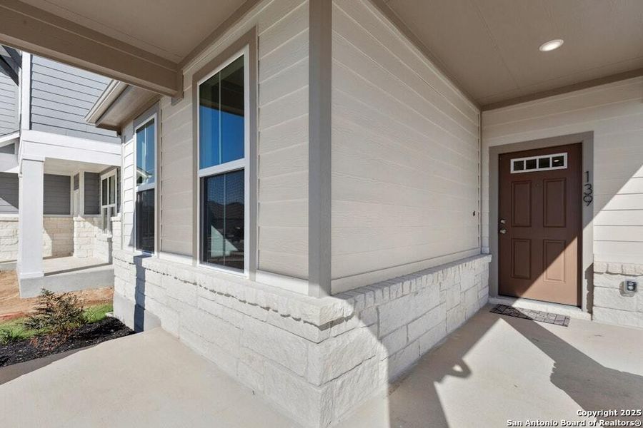 Exterior details and patio area of a home in Mayfair, New Braunfels (Image 17). Exterior details and patio area of a home in Mayfair, New Braunfels (Image 17).
