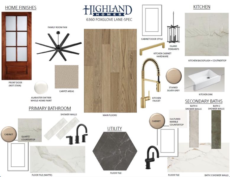 Sample of building materials used in homes in Aster Park: 50ft. lots, McKinney (Image 28).