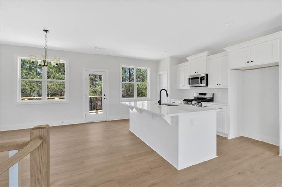 Furnished interior view inside a new home in , Douglasville (Image 3).
