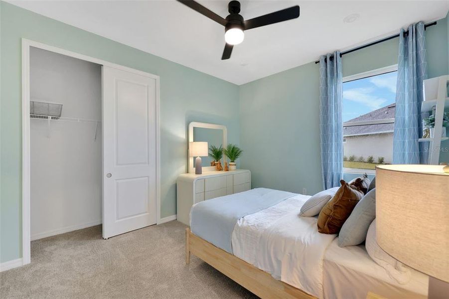 Furnished interior view inside a new home in Creekside Run at Babcock Ranch, Punta Gorda (Image 25).