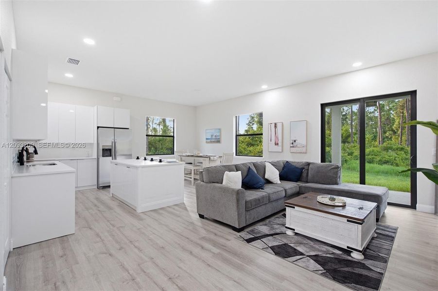 Furnished interior view inside a new home in , Lehigh Acres (Image 10).