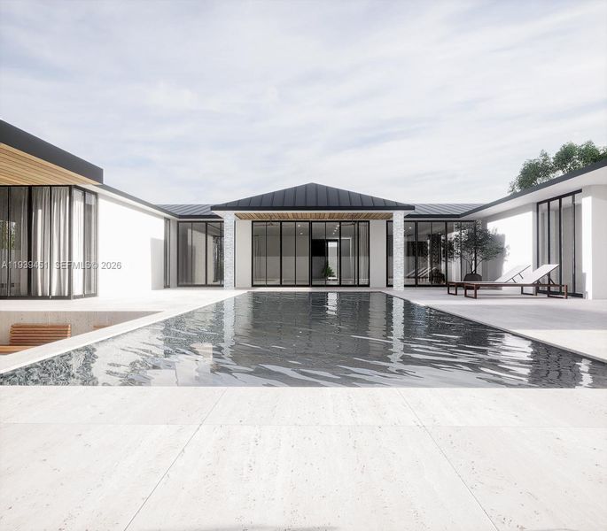 Exterior details and patio area of a home in , Miami Springs (Image 3).