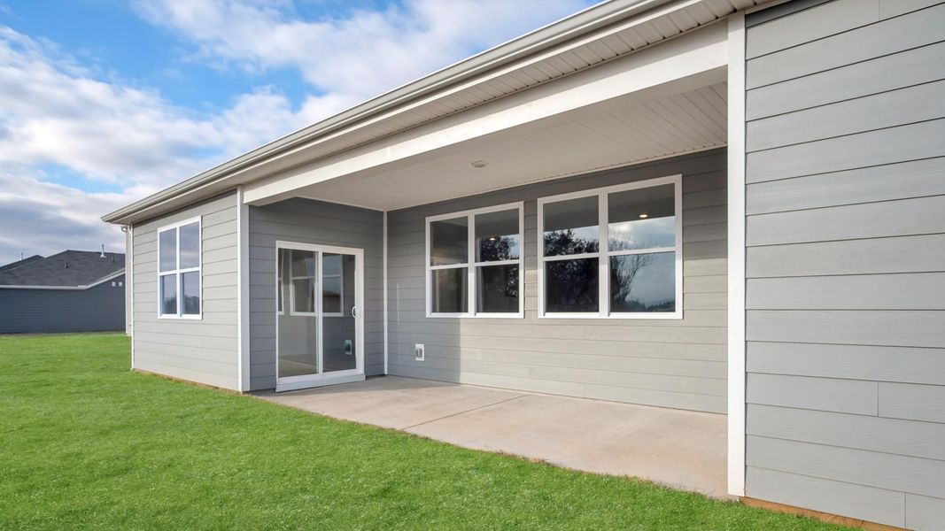 Exterior details and patio area of a home in Timberwalk, Cookeville (Image 3). Exterior details and patio area of a home in Timberwalk, Cookeville (Image 3).