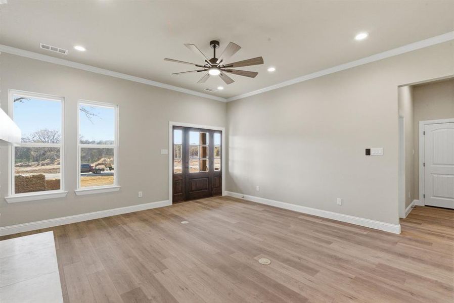 Spacious, unfurnished interior of a new home in Monarch Manor, Poolville (Image 17).