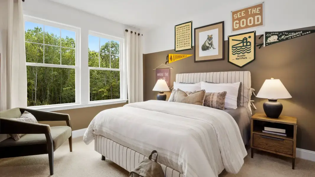 Furnished interior view inside a new home in Blake Pond, Lillington (Image 27). Furnished interior view inside a new home in Blake Pond, Lillington (Image 27).