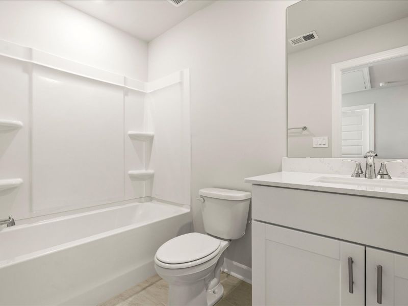 Furnished interior view inside a new home in Village at White Pine, Pendleton (Image 7).