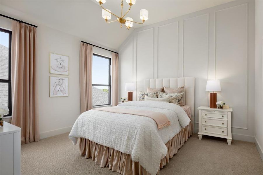 Furnished interior view inside a new home in Light Farms Graham/Reagan, Celina (Image 30).