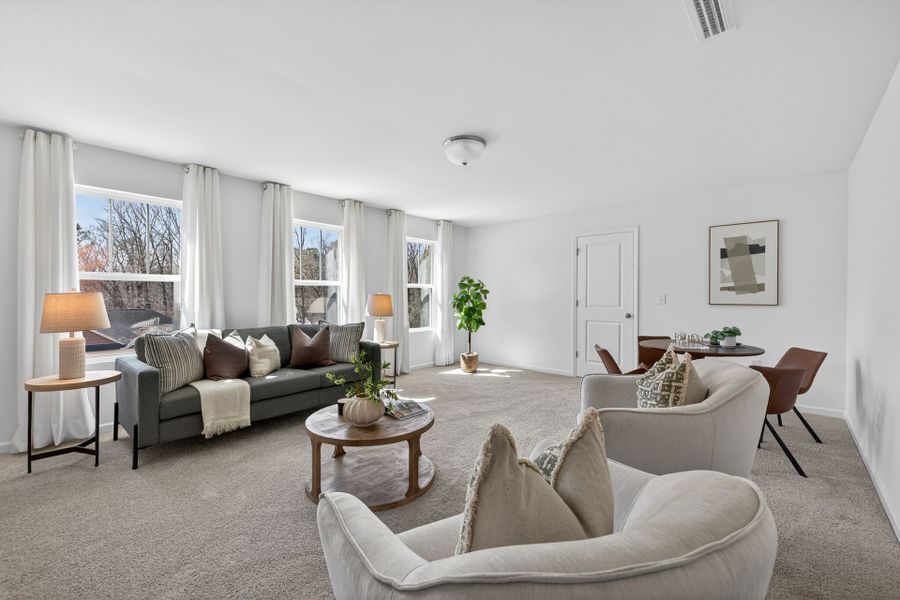 Furnished interior view inside a new home in Lake Royale, Louisburg (Image 26).