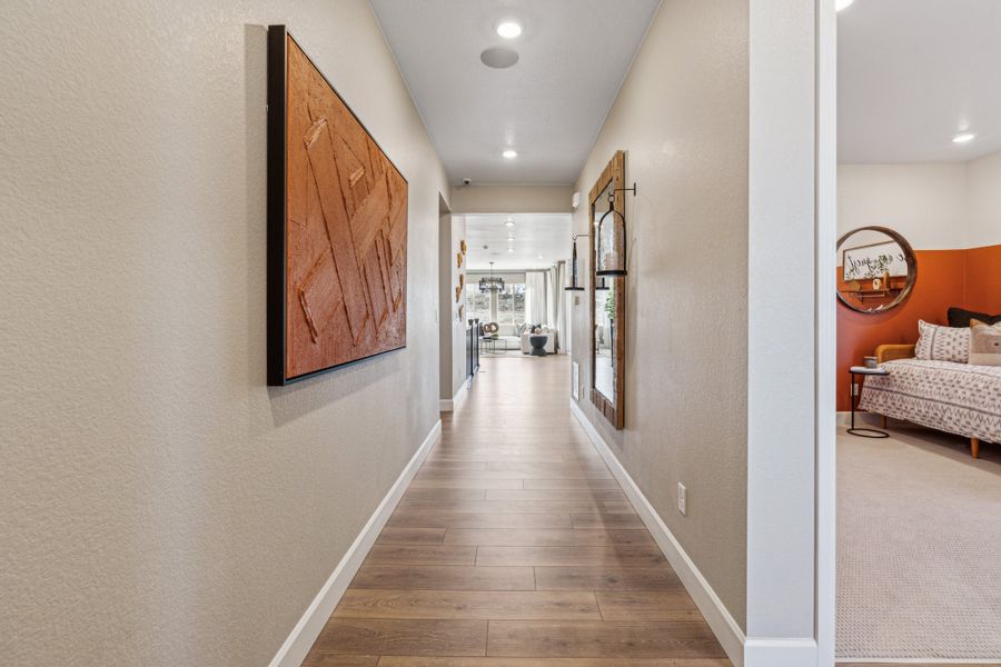 Furnished interior view inside a new home in Trailstone, Arvada (Image 46).