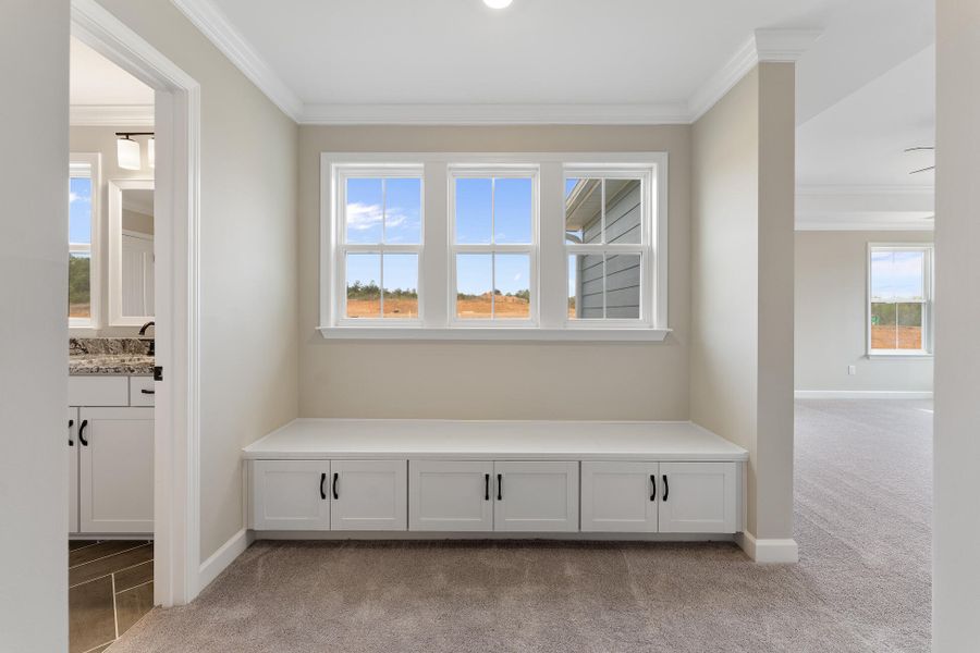 Furnished interior view inside a new home in , Summerville (Image 6). Furnished interior view inside a new home in , Summerville (Image 6).