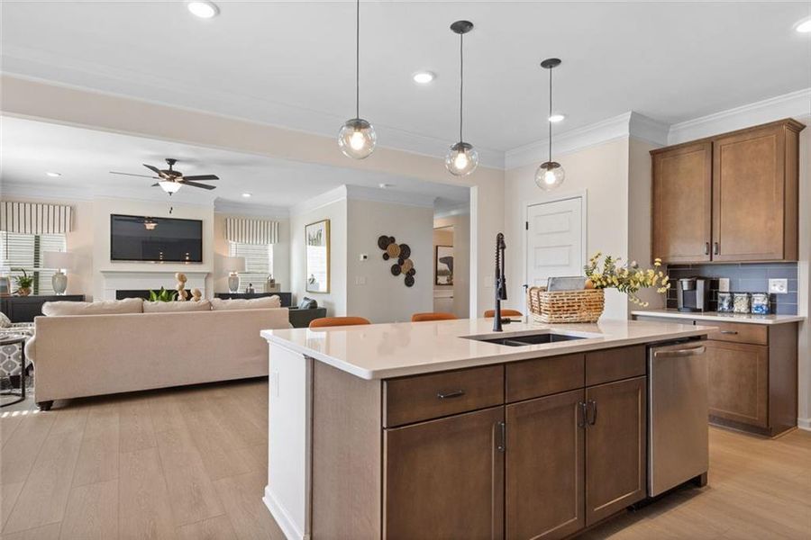 Furnished interior view inside a new home in Glen at Cave Springs, Douglasville (Image 7).
