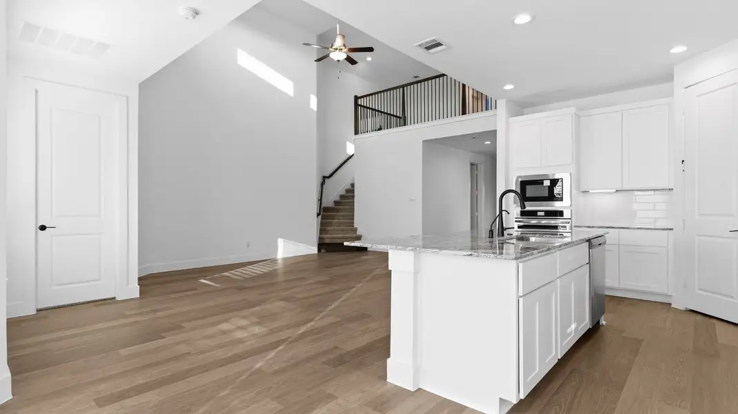 Furnished interior view inside a new home in Davis Harbor, League City (Image 4).
