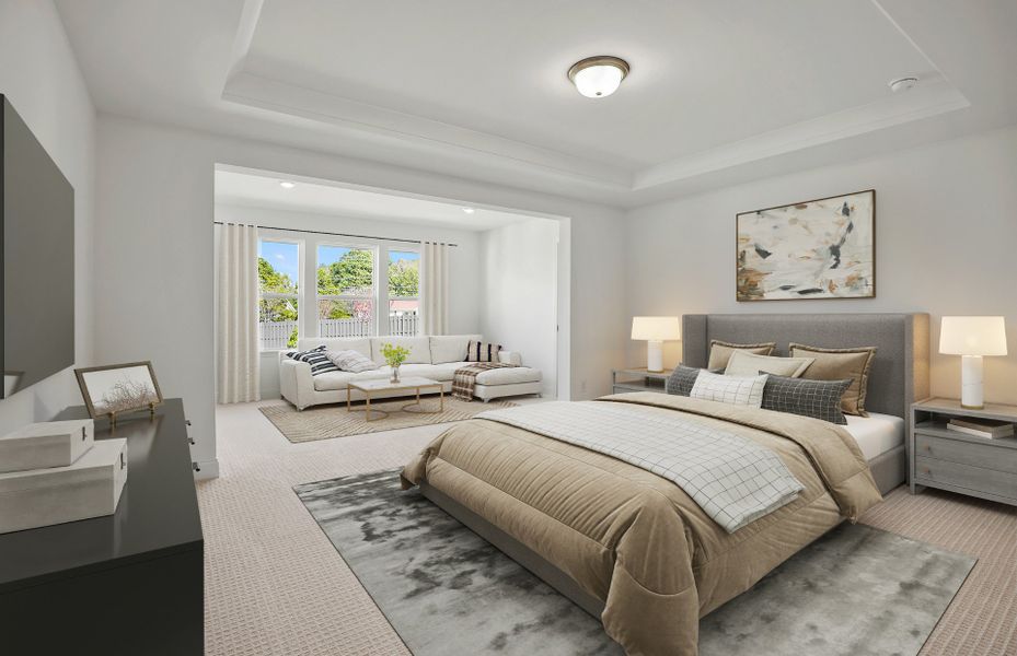 Furnished interior view inside a new home in Cannon Run, Concord (Image 12).