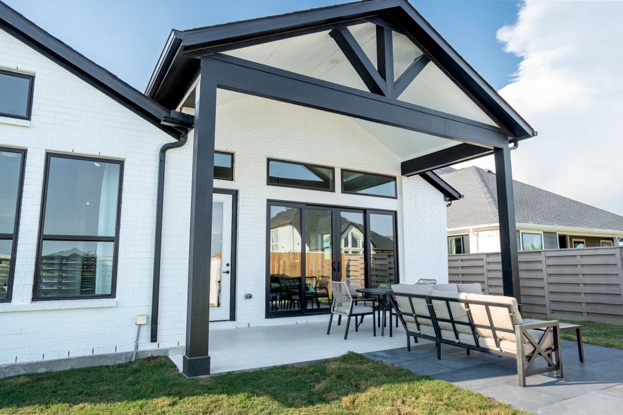 Exterior details and patio area of a home in Austin Point, Richmond (Image 4). Exterior details and patio area of a home in Austin Point, Richmond (Image 4).