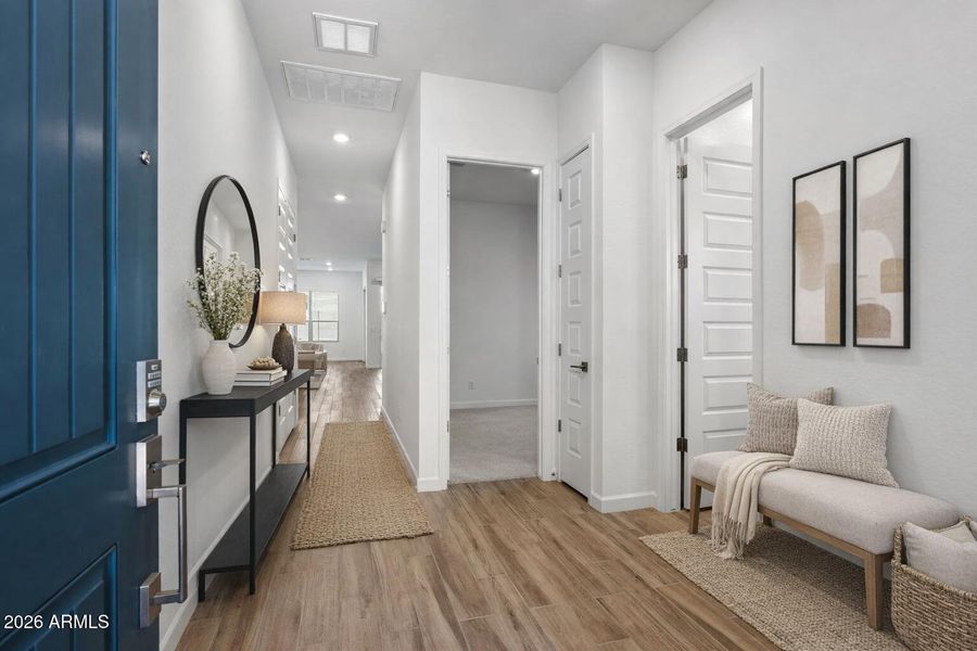 Virtually staged Entry