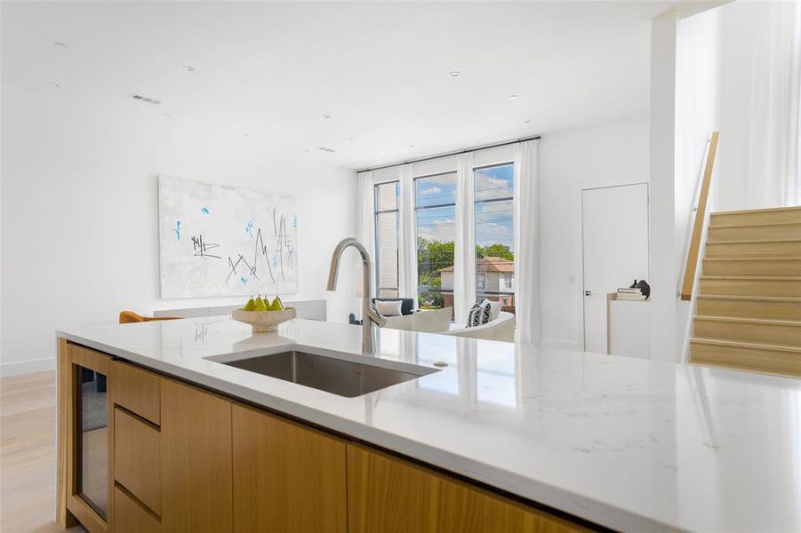 Furnished interior view inside a new home in , Dallas (Image 31).