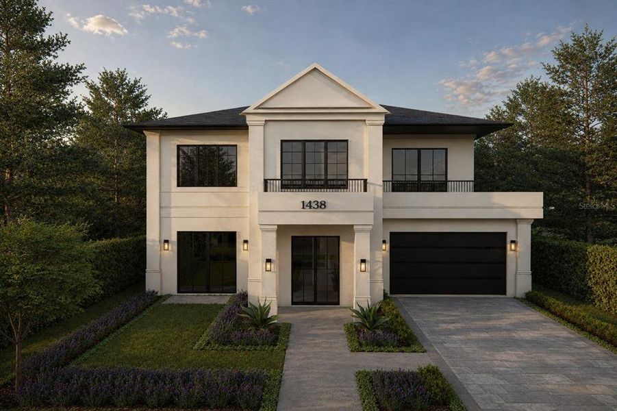 Front exterior of a new home in , Orlando, FL, highlighting curb appeal (Image 2). Front exterior of a new home in , Orlando, FL, highlighting curb appeal (Image 2).
