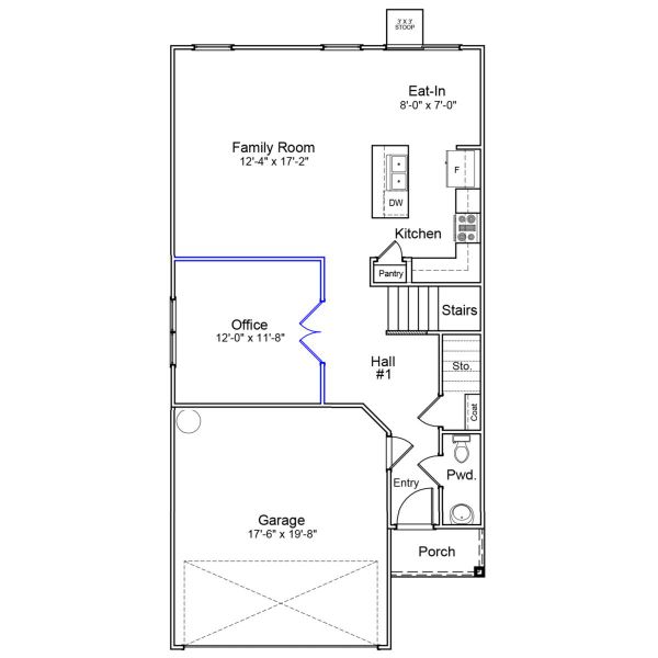 2D floor plan layout of this home in Central Creek, Goose Creek, SC (Image 2). 2D floor plan layout of this home in Central Creek, Goose Creek, SC (Image 2).