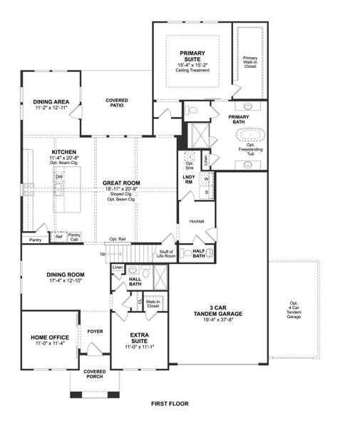 2D floor plan layout for the Mykonos by K. Hovnanian® Homes in Grand Oaks, Mont Belvieu, TX (Image 3). 2D floor plan layout for the Mykonos by K. Hovnanian® Homes in Grand Oaks, Mont Belvieu, TX (Image 3).