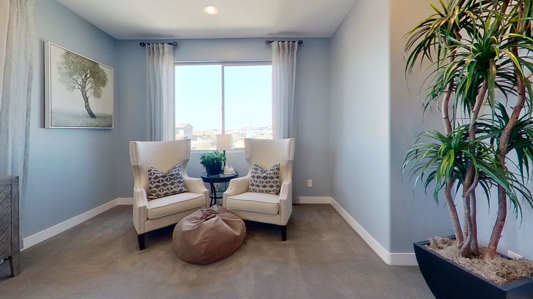 Furnished interior view inside a new home in Arroyo Seco - Hacienda, Buckeye (Image 7).