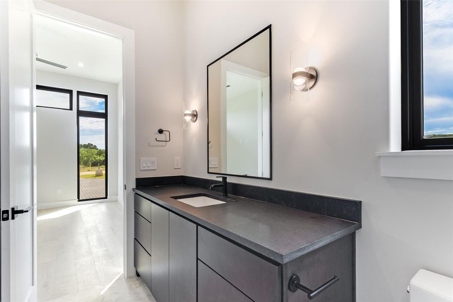 Bathroom with vanity and toilet Bathroom with vanity and toilet
