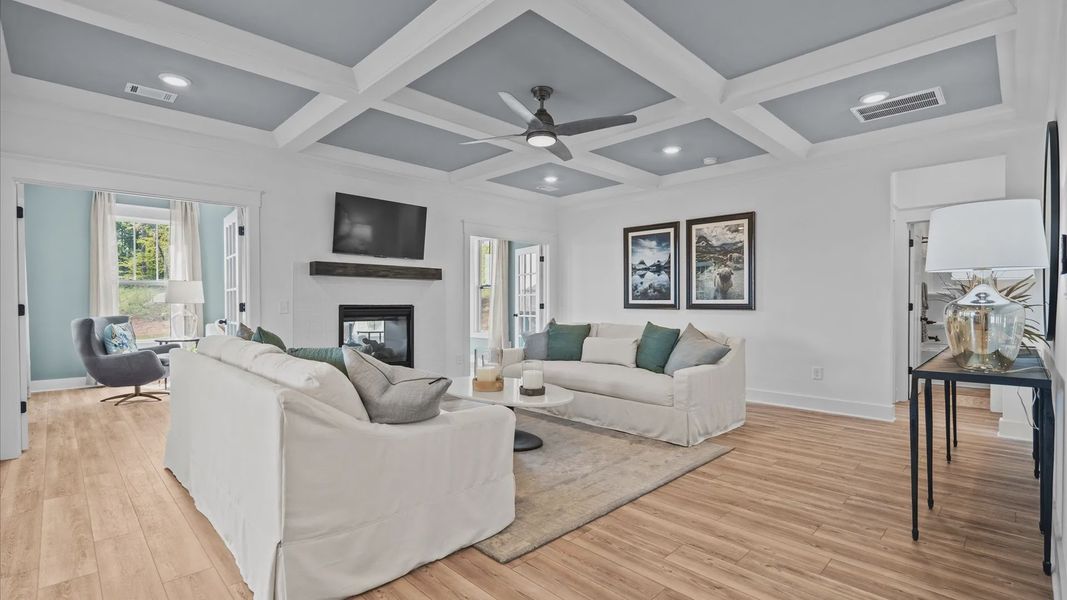 Furnished interior view inside a new home in Kayfield at Midway, Anderson (Image 9).