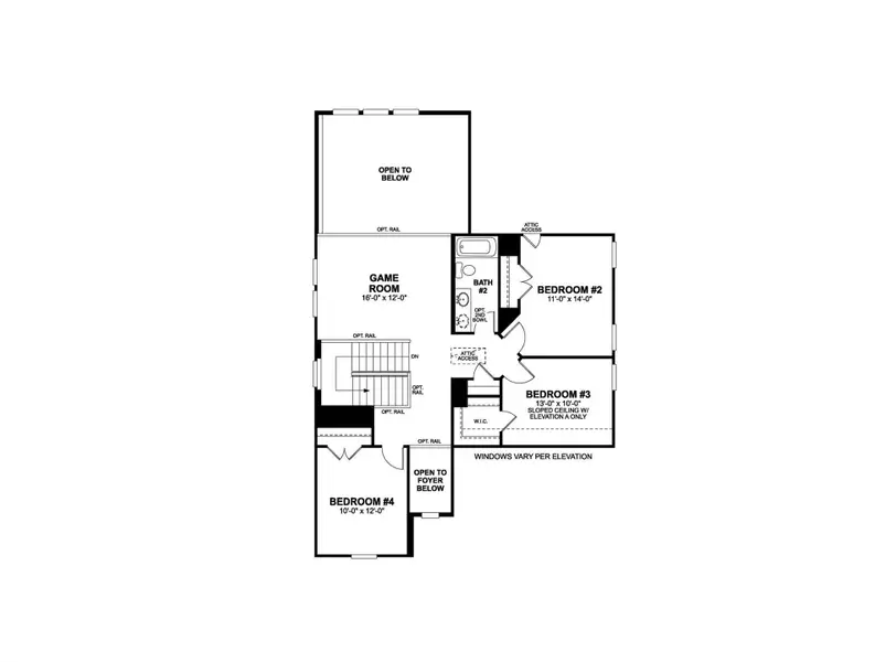 2D floor plan layout of this home in Estancia West, Manchaca, TX (Image 5).