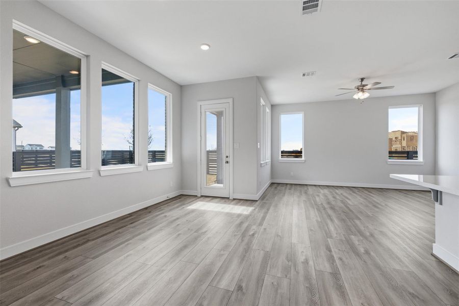 Spacious, unfurnished interior of a new home in Bridgeland Central, Cypress (Image 23). Spacious, unfurnished interior of a new home in Bridgeland Central, Cypress (Image 23).