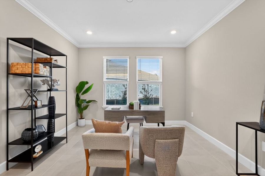 Representative furnished interior of a home built from the Java by Taylor Morrison in Firethorn, Parrish (Image 12).