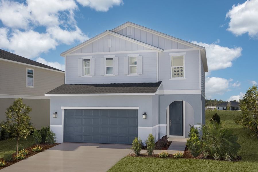 Representative exterior photo of a completed home built from the 2107 Modeled by KB Home in Cedar Crossings I, Haines City, FL (Image 19).