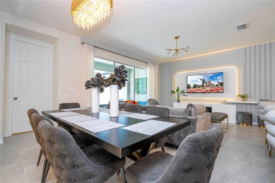 Furnished interior view inside a new home in Solara Resort, Kissimmee (Image 3).