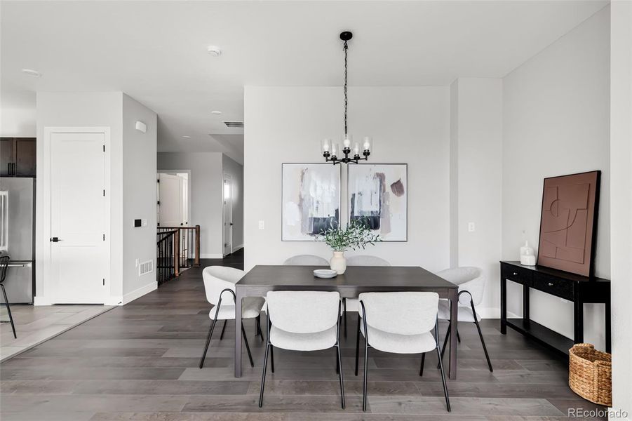 Furnished interior view inside a new home in Silver Leaf, Littleton (Image 38).