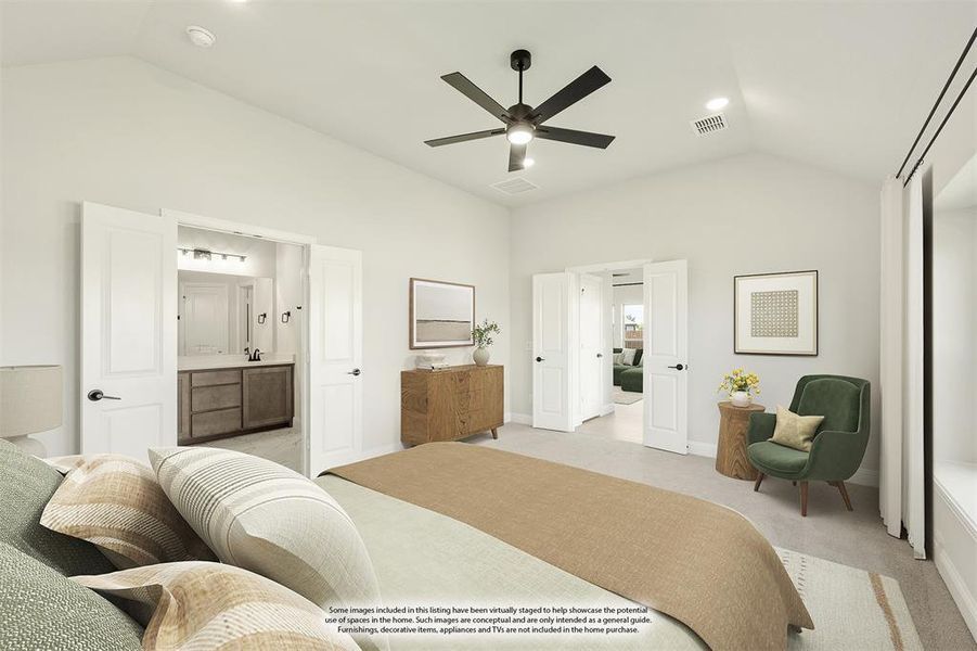 Furnished interior view inside a new home in Hunters Ridge, Crowley (Image 13). Furnished interior view inside a new home in Hunters Ridge, Crowley (Image 13).