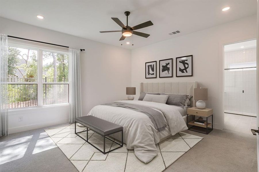 Furnished interior view inside a new home in St. Joseph Estates, North Richland Hills (Image 16).