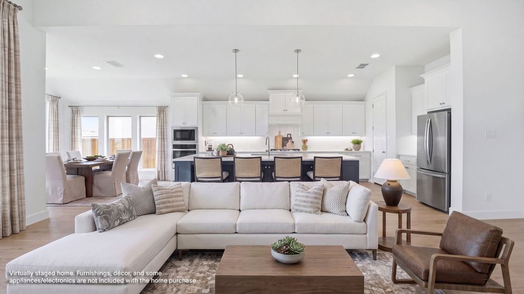 Furnished interior view inside a new home in Sweetgrass, Haslet (Image 8).