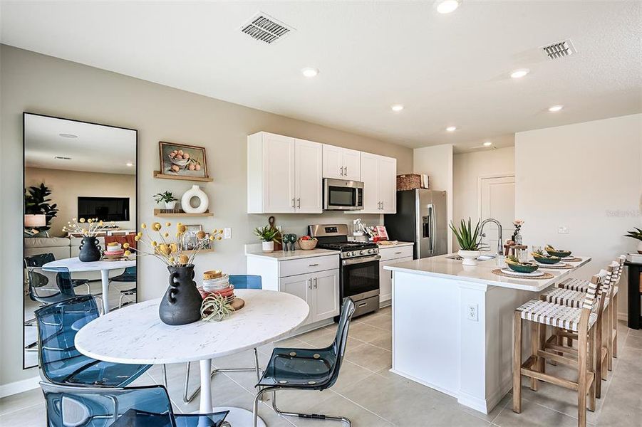 Furnished interior view inside a new home in Waterstone, Groveland (Image 24). Furnished interior view inside a new home in Waterstone, Groveland (Image 24).