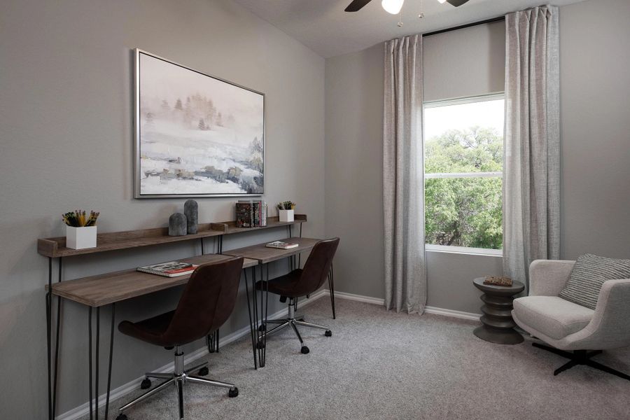 Representative furnished interior of a home built from the Alyssa by Ashton Woods in Hennersby Hollow, San Antonio (Image 16).