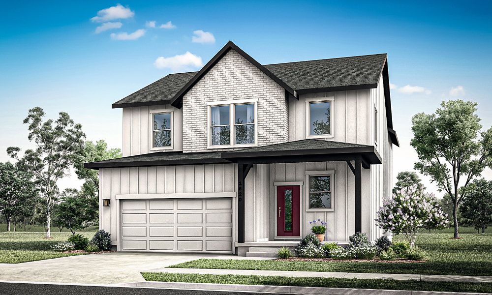 Representative exterior photo of a completed home built from the Rowling by Hartford Homes in Trailside, Timnath, CO (Image 30).