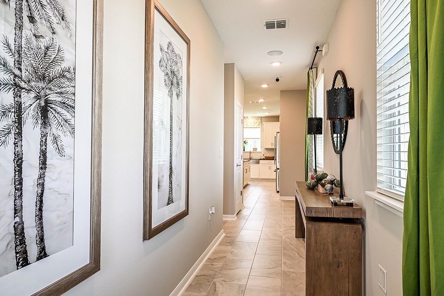 Furnished interior view inside a new home in Cherry Elm at SilverLeaf, St. Augustine (Image 13). Furnished interior view inside a new home in Cherry Elm at SilverLeaf, St. Augustine (Image 13).