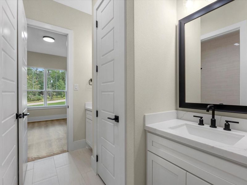 Furnished interior view inside a new home in , New Waverly (Image 8). Furnished interior view inside a new home in , New Waverly (Image 8).