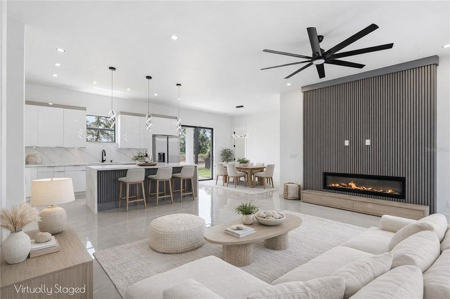 Furnished interior view inside a new home in , Lehigh Acres (Image 8).