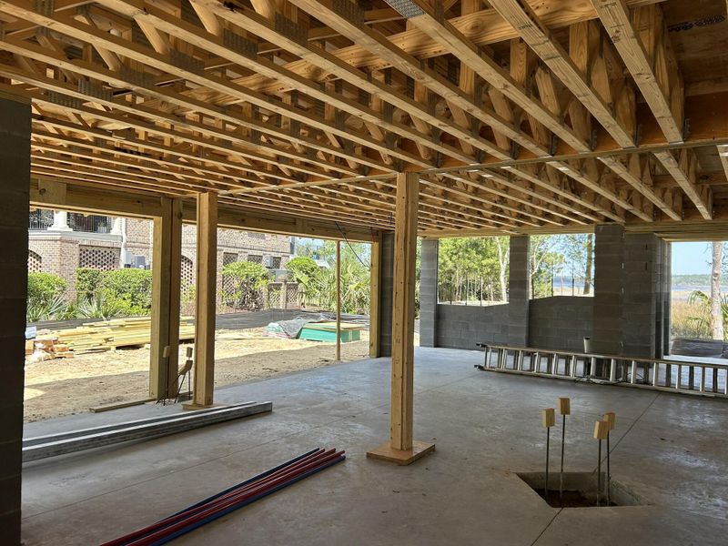 In-progress construction of a new home in , Mount Pleasant, SC (Image 8).
