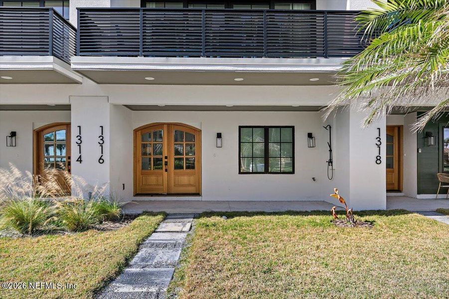 Exterior details and patio area of a home in , Jacksonville Beach (Image 3). Exterior details and patio area of a home in , Jacksonville Beach (Image 3).
