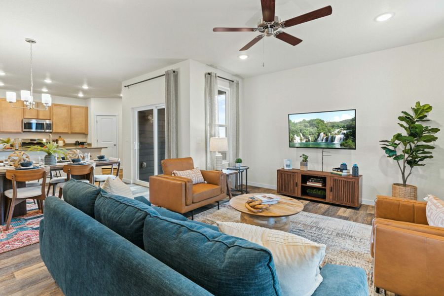 Furnished interior view inside a new home in The Trails at Aspen Ridge – Altitude Collection, Colorado Springs (Image 13). Furnished interior view inside a new home in The Trails at Aspen Ridge – Altitude Collection, Colorado Springs (Image 13).