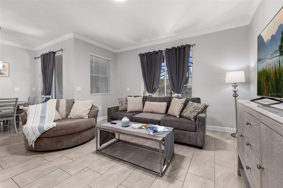 Furnished interior view inside a new home in Storey Lake: Vacation Townhomes, Kissimmee (Image 7). Furnished interior view inside a new home in Storey Lake: Vacation Townhomes, Kissimmee (Image 7).