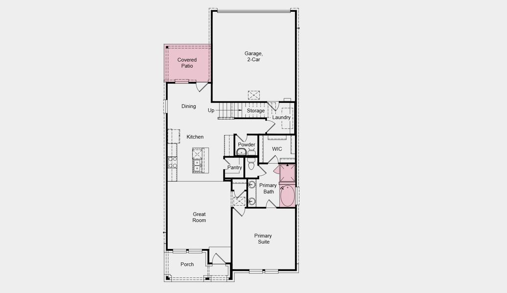 2D floor plan layout of this home in North Sky Celina, Celina, TX (Image 5).