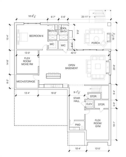 2D floor plan layout of this home in , Atlanta, GA (Image 4).