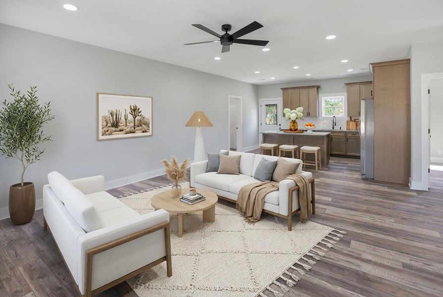 Furnished interior view inside a new home in , St. Stephen (Image 11).