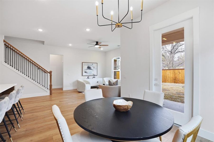 Furnished interior view inside a new home in , Dallas (Image 9). Furnished interior view inside a new home in , Dallas (Image 9).